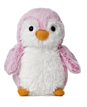 Aurora® Playful Pompom Penguin™ Brights Stuffed Animal - Vibrant Companions for Warm Cuddles - Perfect for Adults, Kids, and Birthdays - Pink 6 Inches