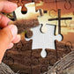 Larkipuzz Christian Heart Cross Puzzles for Adults 1000 Pieces, Vintage Love Religious Bible Jigsaw Puzzle, Inspirational Scripture Sunset Landscape