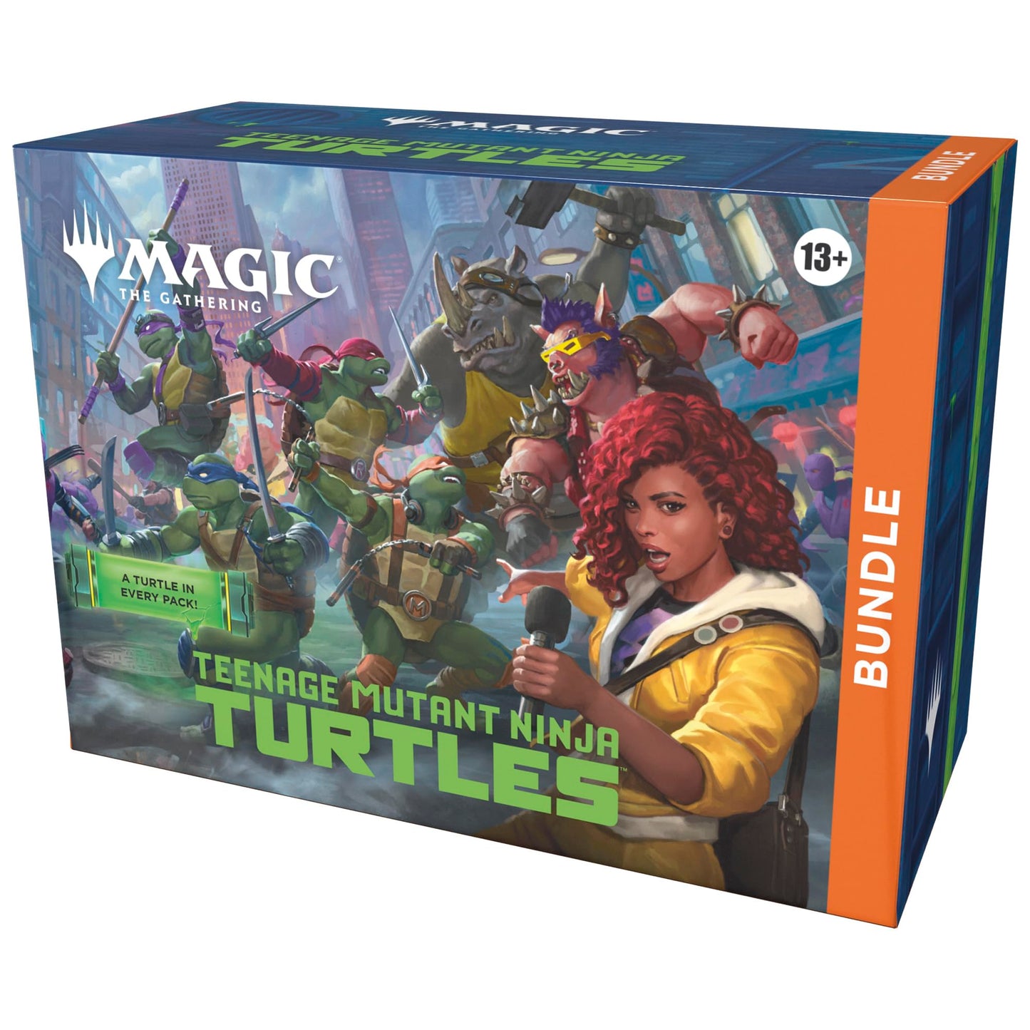 Magic: The Gathering | Teenage Mutant Ninja Turtles - Bundle | 9 Play Boosters, 30 Lands, Foil Alt-Art Promo Card + Exclusive Accessories |