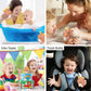 DolliBu Moose Bath Buddy Squirter - Floating Moose Rubber Bath Toy, Fun Water Squirting Bathtime Play For Toddlers, Cute and Soft Wild Life Animal Toy