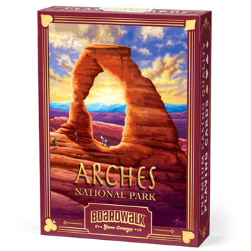 Boardwalk Puzzles Premium Featherlight Unique Playing Cards, Fun Themed Deck for Home and Travel | Arches