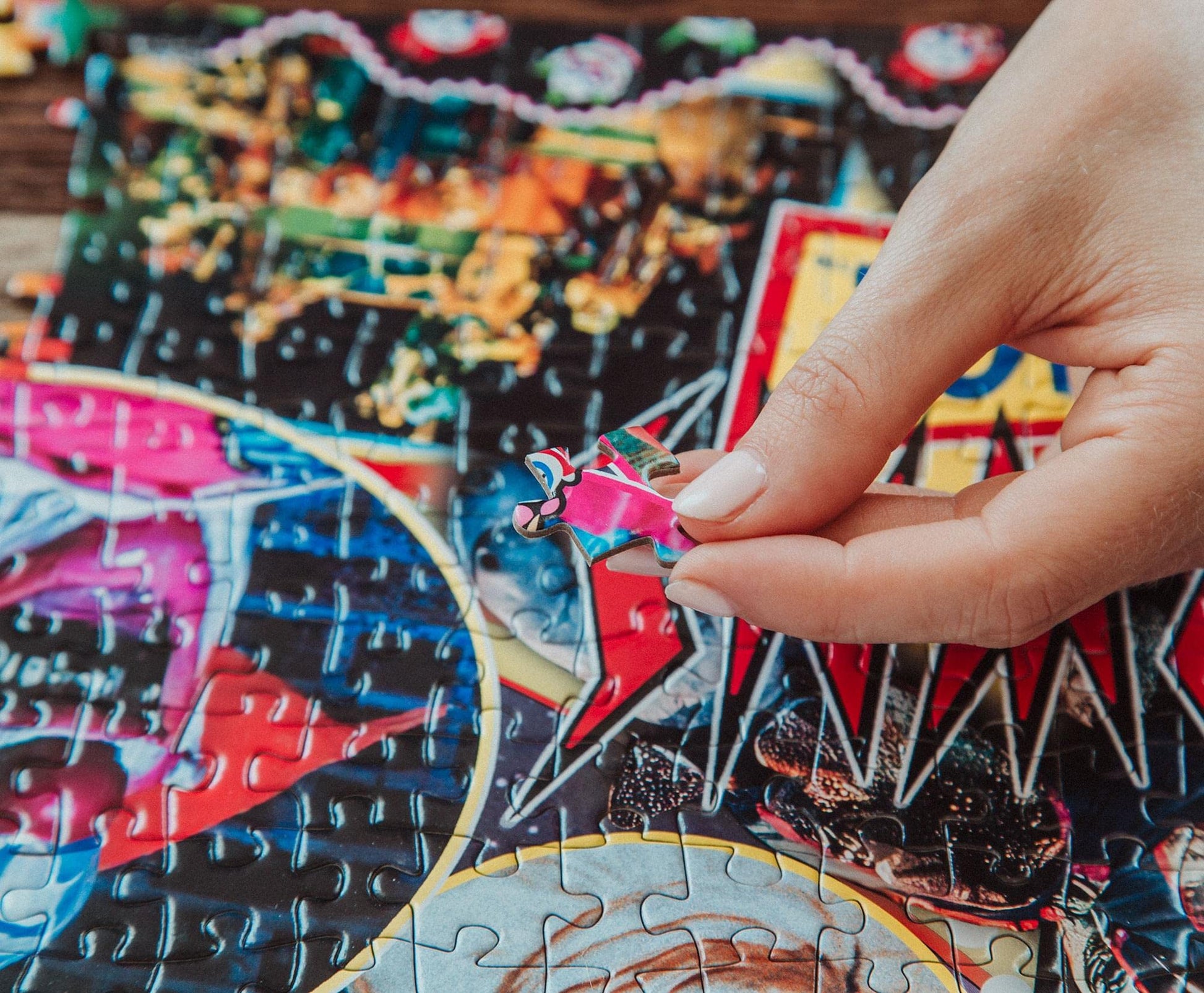 Toynk Killer Klowns from Outer Space Kollage B 1000-Piece Jigsaw Puzzle for Adults | 28 x 20 Inches
