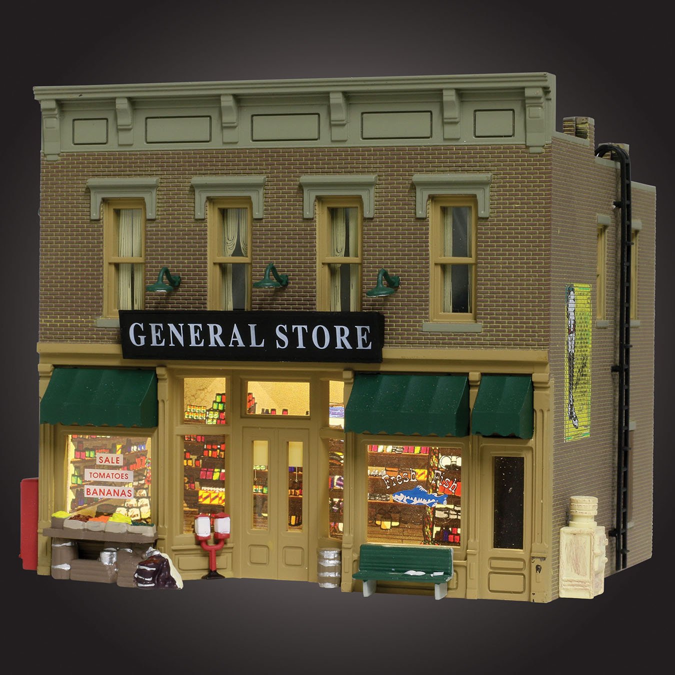 WOODLAND SCENICS BR5021 Blt/Rdy Lubener's General Store HO WOOU5021