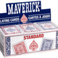 Maverick Playing Cards 48 Pack, Standard Index, Red and Blue Decks, Bulk Playing Cards for Poker, Card Games, and Family Game Night