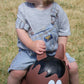 Farm Hoppers Award Winning Inflatable Toddler Safe Bouncing Brown Horse Plus Pump