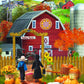 SUNSOUT INC - Valley Farm - 500 pc Jigsaw Puzzle by Artist: Tom Wood - Finished Size 18" x 24" Halloween - MPN# 28755