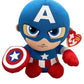 Ty Captain America Plush, Blue/Red/White, Regular