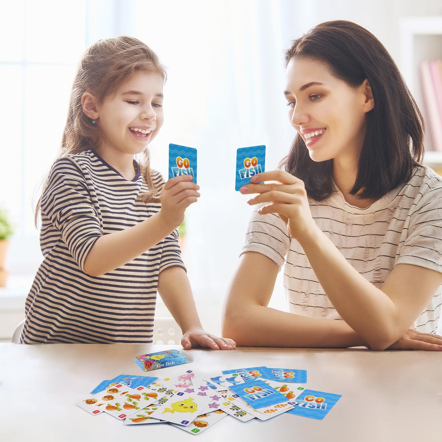 Kids Card Games,Go Fish,Old Maid Card Game,Go Fish Card Games for Kids Ages 4-8,Fun Classic Kid Toddlers Games for Family Game Night Party Travel