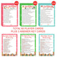 KMLIFE 63 Pcs Christmas Trivia Party Game Cards, 3 Themes Xmas Holiday Guessing Activity for Adults Families Friends, Kids, Groups and Coworkers