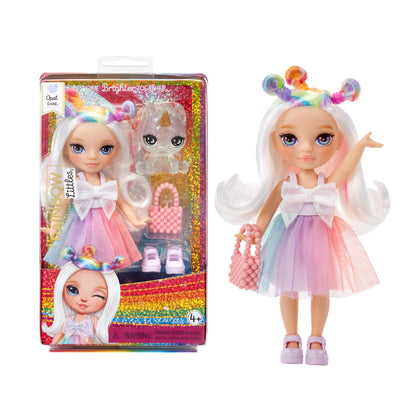 Rainbow High Littles - Opal Raine, Rainbow 5.5" Posable Small Doll with Purse, Magical Pet Unicorn, Girls Toy Gift, Kids Ages 4-12 Years