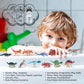 EXPLORACY 12 Mini Dinosaur Toys for Kids - Realistic T-Rex & Dino Figurines Playset for Toddlers Collectible Bath Animal Toys Sensory Bin Party Favors