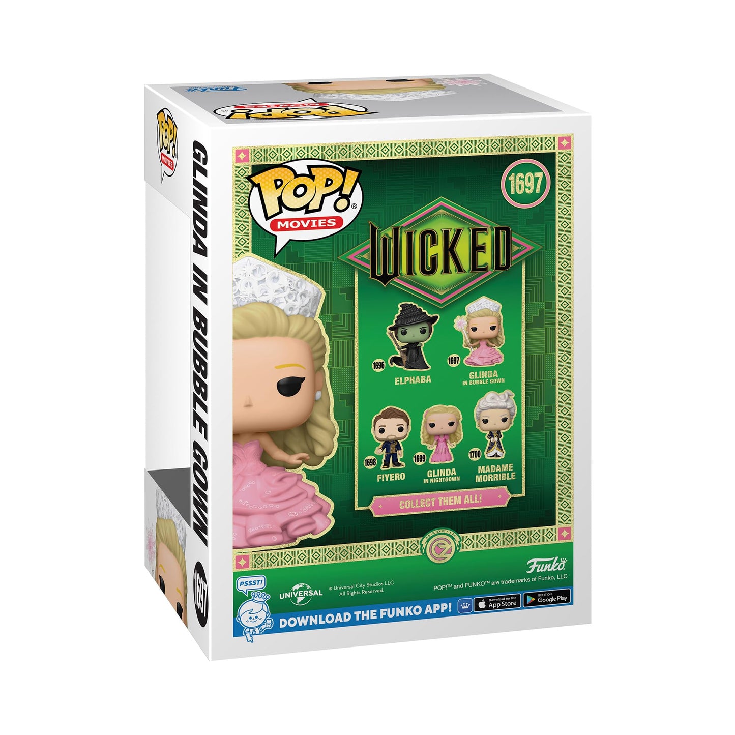 Funko POP Movies: Glinda in Bubble Gown - Wicked - Collectable Vinyl Figure - Gift Idea - Official Merchandise - for Kids & Adults - Movies Fans
