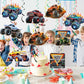 12 Pcs Monster Truck Hanging Swirls Monster Truck Birthday Decorations, Monster Truck Party Decorations, Monster Truck Decorations for Boys Kids