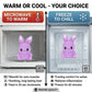 Boppsy Bunny Microwavable Easter Stuffed Animal, Weighted Heatable and Coolable Lavender Scented Plush for Kids and Adults, 1.5 lb, Warm Pals
