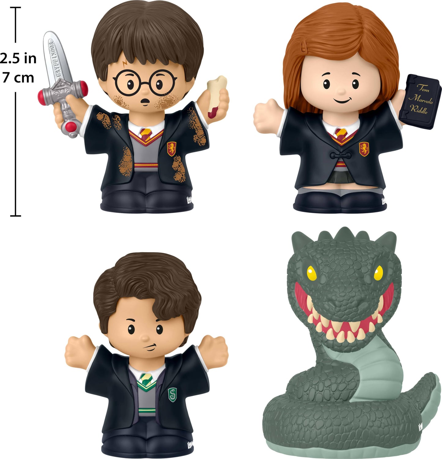 Little People Collector Harry Potter and the Chamber of Secrets Movie Special Edition Set for Adults & Fans, 4 Figures in Display Package