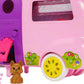 Barbie Club Chelsea Toy Car & Camper Playset, Blonde Chelsea Small Doll, Puppy & 10+ Accessories, Unhitch & Open for Campsite