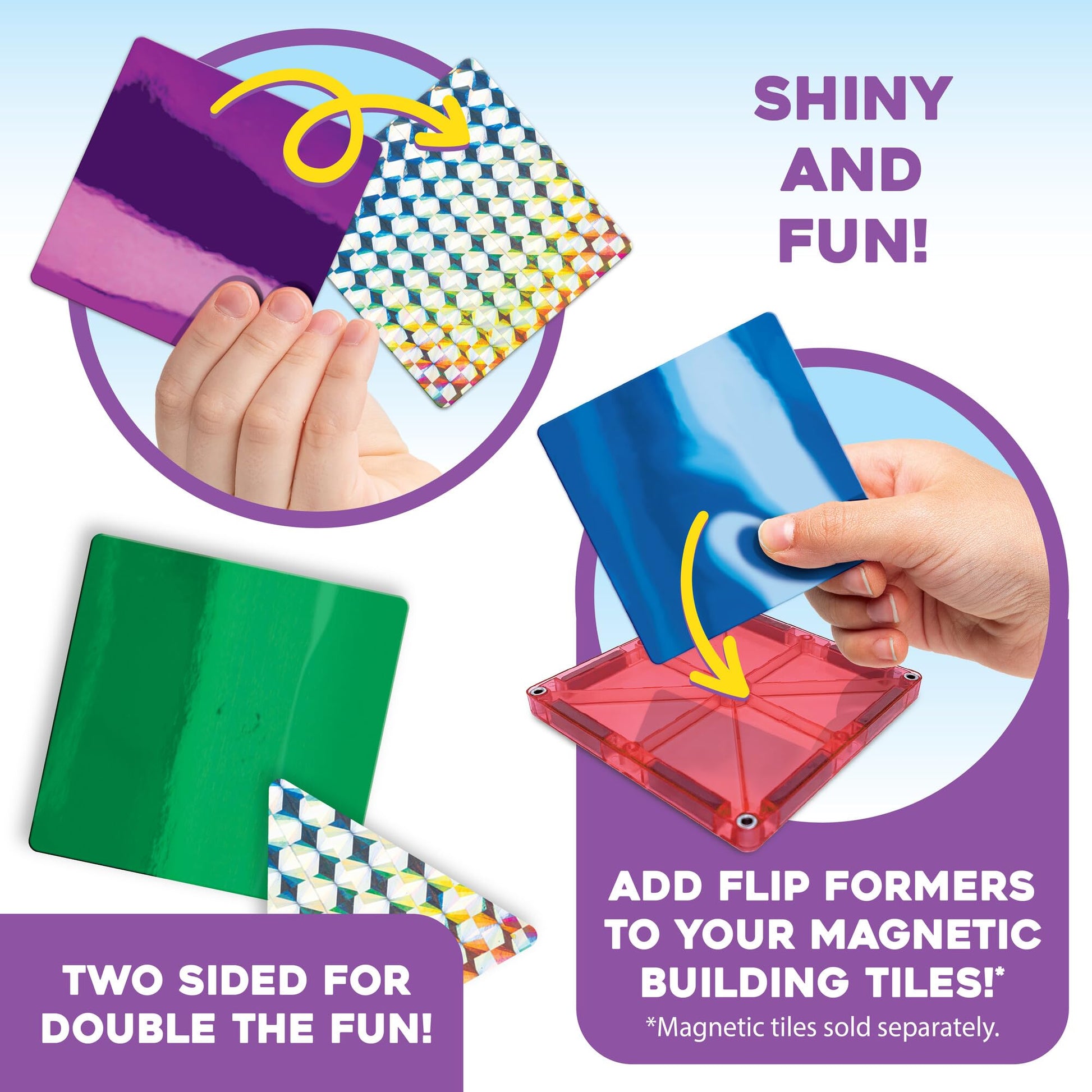 MindWare Flip Formers: Foils - Transform Your Existing Building Tiles with These Foil Tile Toppers