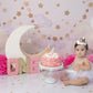 Agkvw Crown for Girls' First Birthday, Rose Gold 1st Birthday Hat, Flower Tutu Crown, Cake Smash Props, Decorations for Girls
