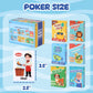 GSE Games & Sports Expert 6-in-1 Kids Card Games Set: Go Fish, Old Maid, Crazy Eights, Memory Match, Slap Jack, War | Poker Size for Toddlers, Boys