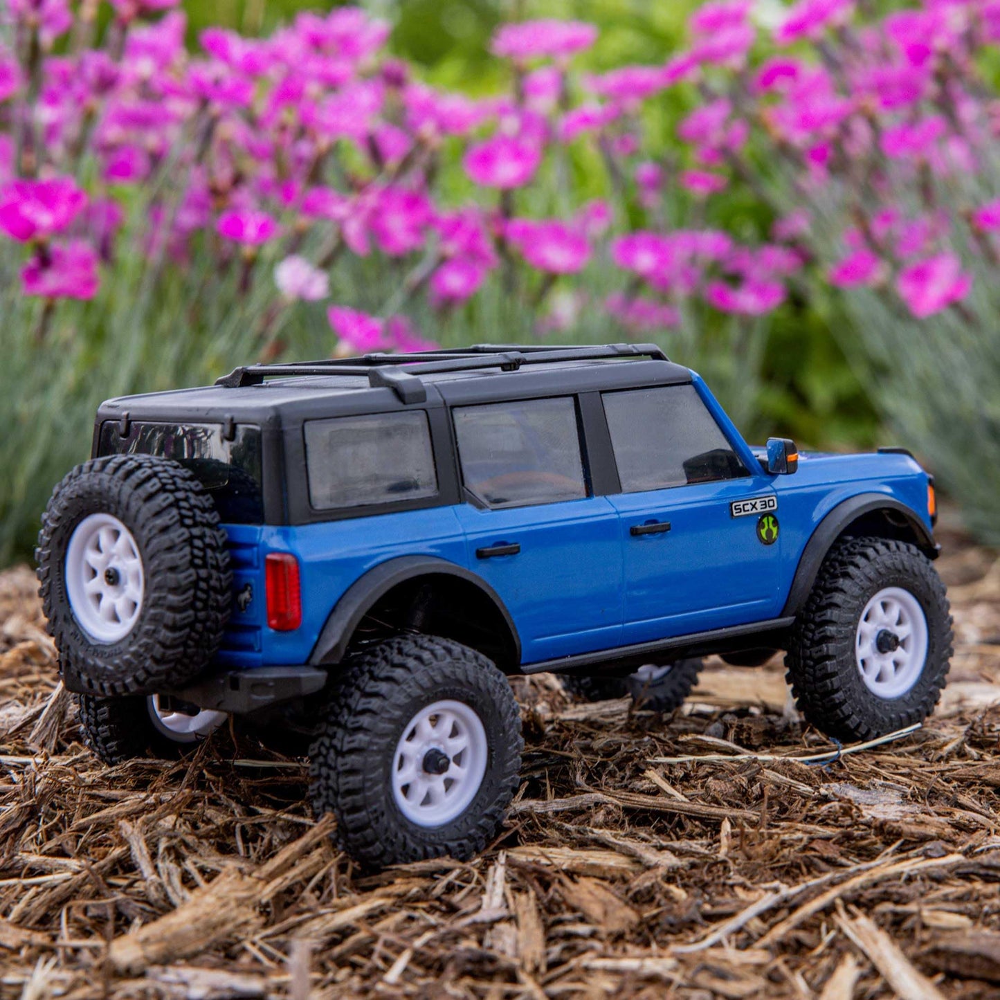 Axial 1/30 SCX30 Ford Bronco 4X4 RTR Brushed RC Rock Crawler, Blue