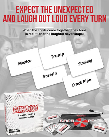 Random Word Board Games for Adults - Fun Family Spinner Party Group Game