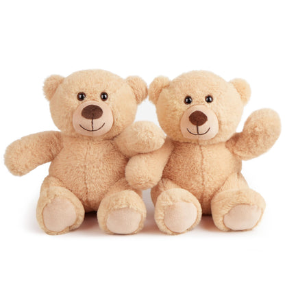 BenBen Teddy Bear Stuffed Animals, 8 inch Teddy Bear Bulk, 2 Pack Baby Bear Plush Toy for Baby Shower Easter Decoration, Gift for Boys Girls