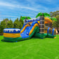 XJUMP 26ft Tropical Castle Rental Grade 15oz PVC Bouncer Slide with Pool