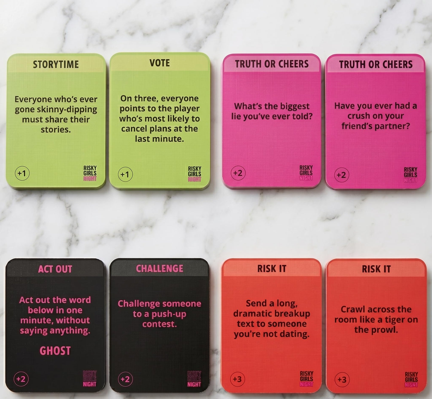 RISK IT OR DRINK IT Risky Girls Night | Girls Night Games for Adults: 150 Spicy Questions and Hilarious Dares | Fun Party Game for Adults Perfect