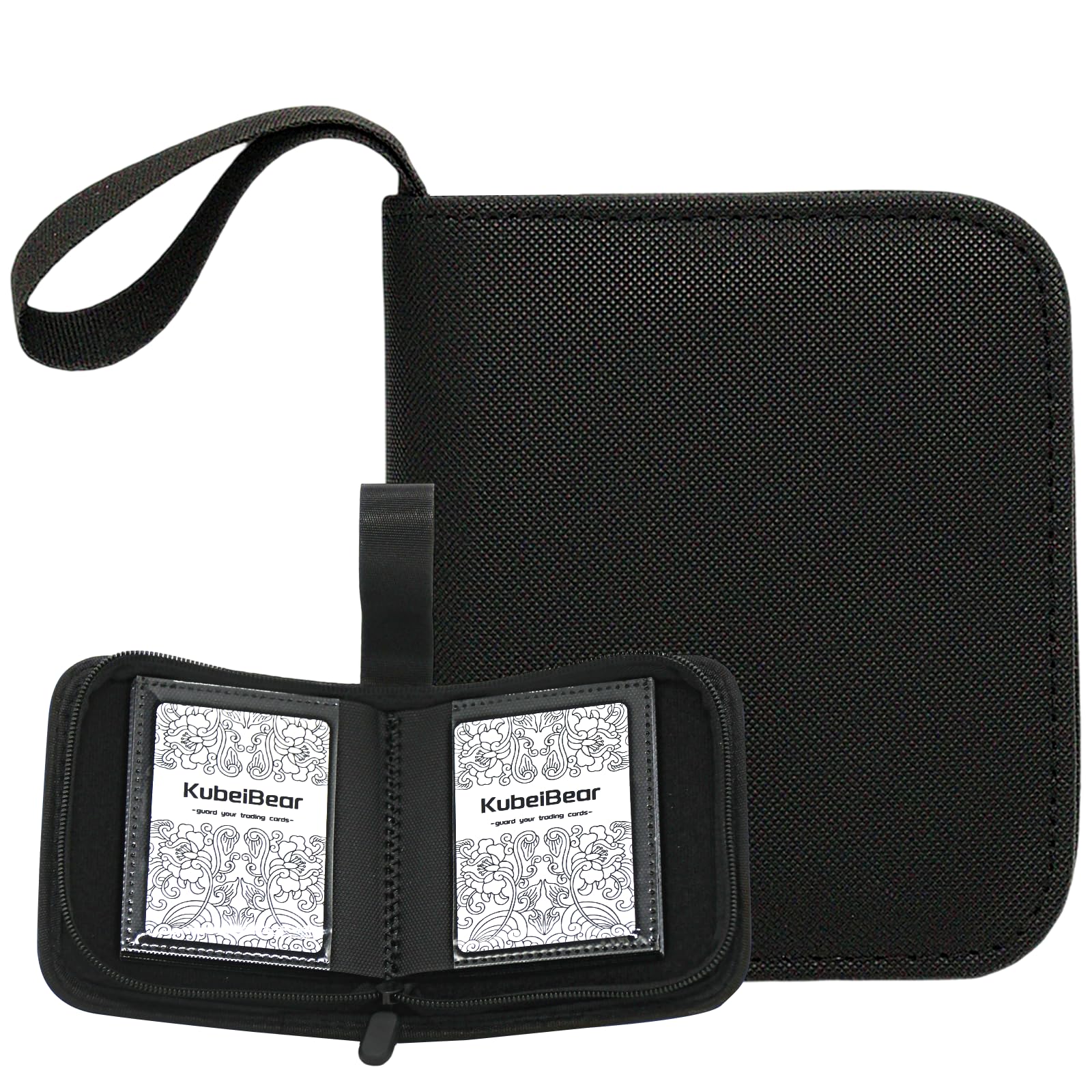 Card Binder - 40 Capacity, Zippered Trading Card Holder for MTG, Sports & Collectible Cards - Acid-Free, Durable & Travel-Friendly Storage (Black
