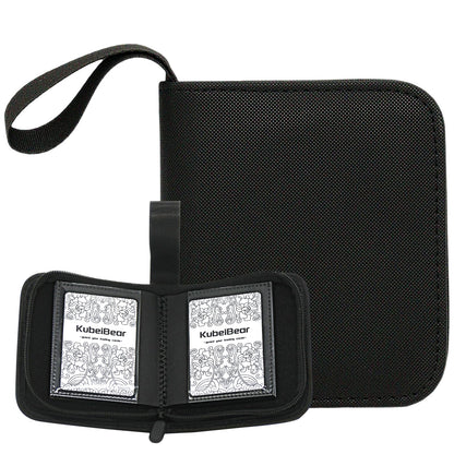 Card Binder - 40 Capacity, Zippered Trading Card Holder for MTG, Sports & Collectible Cards - Acid-Free, Durable & Travel-Friendly Storage (Black