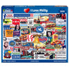 White Mountain 1000 Piece Jigsaw Puzzle Philadelphia State, I Love Philly