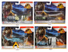 Jurassic World Matchbox Dinosaur Vehicle Playset Bundle, Die-Cast Cars and Helicopters Collection, Kids Toys, Ages 3+, 4 Pack FMY31-956G
