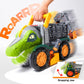 JOVA Vroomix Dinosaur Toy for Toddlers 2 3 4 5+ Year Old, Extra Large Dinosaur Monster Truck with Figures, T-Rex Toy with Launcher and Darts, Crane