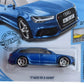 Hot Wheels 1:64 Scale Die-Cast Car Model Audi RS 6 Avant 2017 Blue, 4 x 7 x 2 Inches, Unisex Children