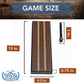 WE Games Classic Dark Oak Cribbage Board Set 3 Track Solid Wood Sprint Board with Metal Pegs, Family Games, Living Room Decor, Travel, Outdoor