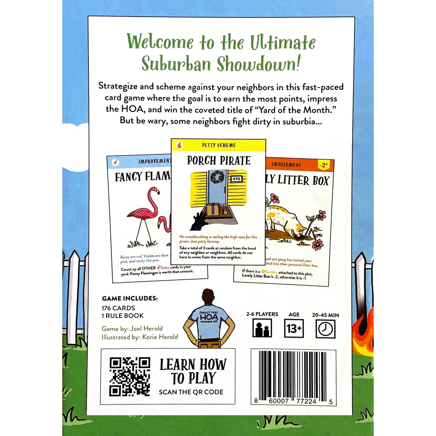 Blue Star Press: Grass is Greener - A Card Game of Neighborly Sabotage, Strategize & Scheme, Humorous Family Game Night, Ages 13+, 2-6 Players