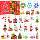 Christmas Advent Calendar 2026 Building Sets, 24 Packs Christmas Ornaments Building Kit, Christmas Tree/Santa/Reindeer
