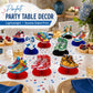 9-Piece Sneaker Honeycomb Decorations, 3D Sports Centerpieces for Table, Themed Party Supplies for Birthday Baby Shower Sport Shoes Graduation (9 Pcs)
