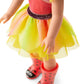 American Girl WellieWishers 14.5-inch Willa Doll with Coral Leotard, Mesh Skirt, Headband, and Boots, For Ages 4+