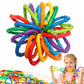 COLVWOFA 50PCS Baby Rings Toy Links Plastic Babies Teething Ring Attach Baby Toys to Strollers or Carrier Seat or Baby Bouncers for Infants