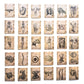 55 pcs Anatomy Vinyl Sticker Pack- Vintage Human Anatomy and Physiology Study Tools of Body Organs, Muscles, Soft Tissues, Medical Gifts for Biology