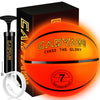 Cadyaw Glow in The Dark Soccer Ball, Rechargeable Light up Soccer Toys, Birthday Gift for Boys and Girls 8-12, Cool Toys for Kids Outdoor Night