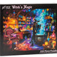 Witch's Magic Halloween Jigsaw Puzzle 550 Piece by Vermont Christmas Company - Fully Interlocking & Randomly Shaped Pieces - 24" x 18" - Family