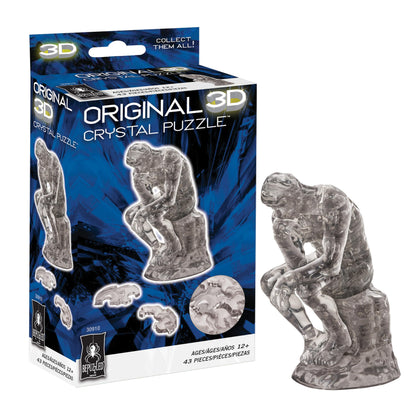 Thinker Crystal 3D Puzzle, 41-Piece Brain Teaser, Ages 12+