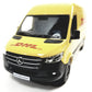Kinsmart Compatible with Mercedes-Benz Sprinter 2020 DHL Yellow Delivery Van 148 O Scale Diecast Car,Black,Small
