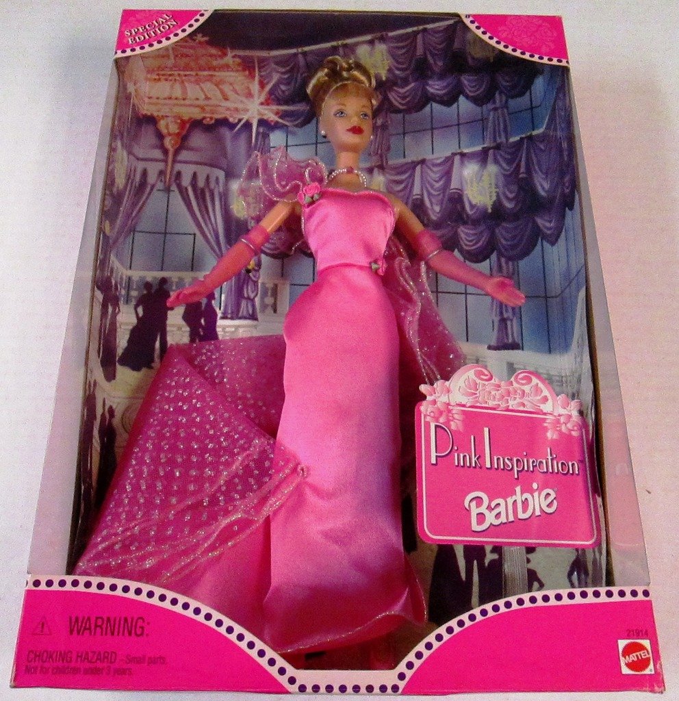 Mattel 1998 Toys R Us Pink Inspiration Blonde Barbie