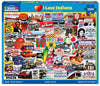 White Mountain 1000 Piece Jigsaw Puzzle Jigwas Hoosier, I Love Indiana
