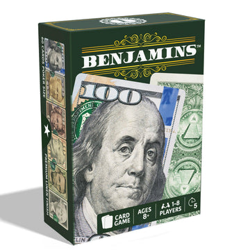 Benjamins Cash Cards - Money-Themed Card Games for Teens, Families & Adults. Fast-Paced Card Games for Parties, Travel and Game Night Where the Most