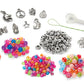 Shimmer ‘n Sparkle Charm & Bead Bracelet Maker by CRA-Z-Art - DIY Beaded Charm Friendship Bracelet Making Kit