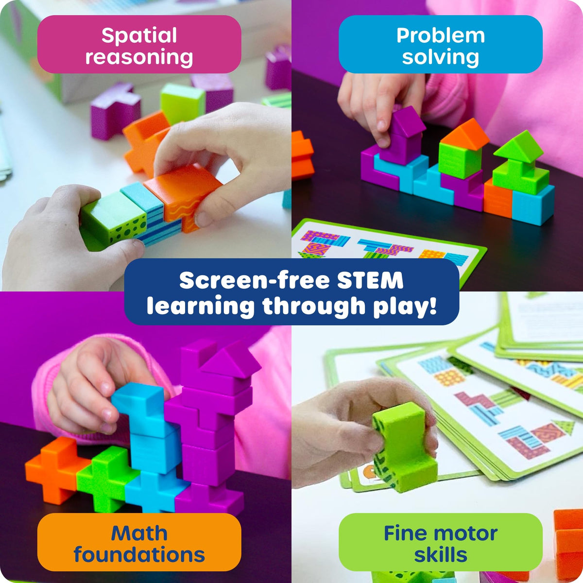 Learning Resources STEM Explorers Brainometry - 3D Puzzle Games for Kids, Kids Travel Games, Brain Teaser Puzzles, Pattern Memory Game, Brain Game
